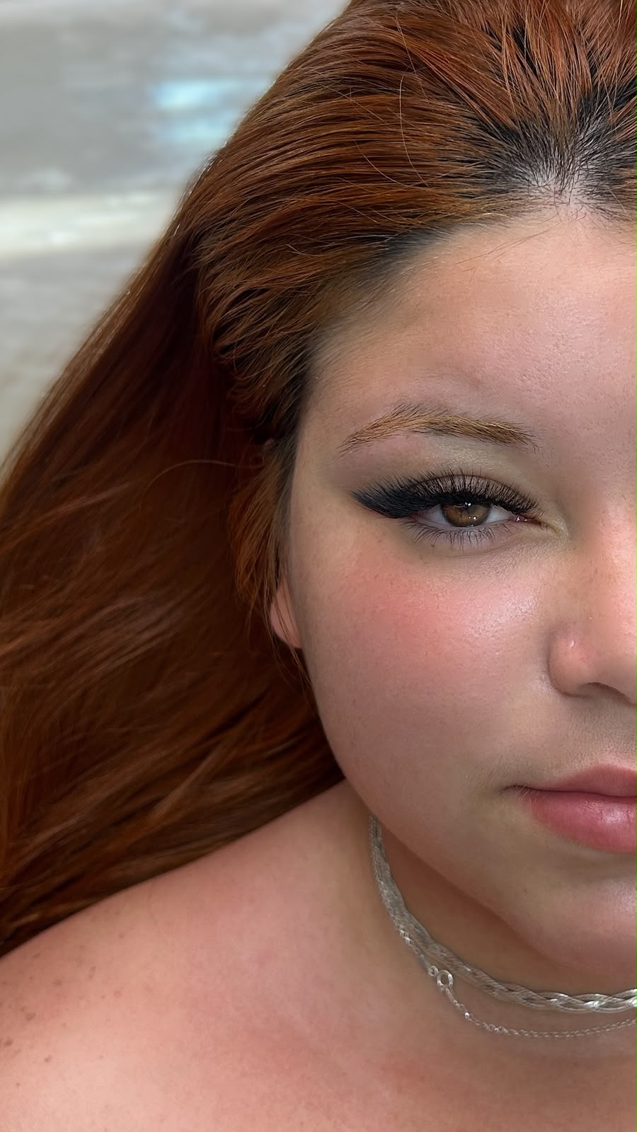 Resultado de extensão de cílios com efeito Fox Eyes